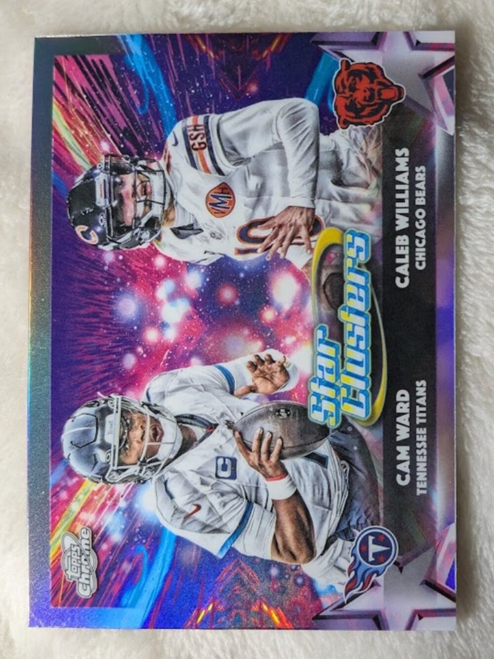 2025 Topps Cosmic Star Cluster Cam Ward & Caleb Williams #SC-1